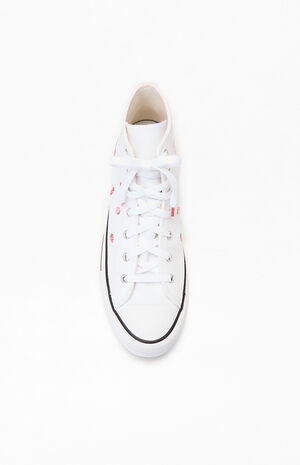 Kids Chuck Taylor Embroidered Strawberries All Star Lift High Top Platform Shoes image number 5