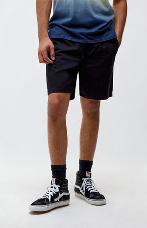 Organic Black Range Elastic Waist Shorts image number 2