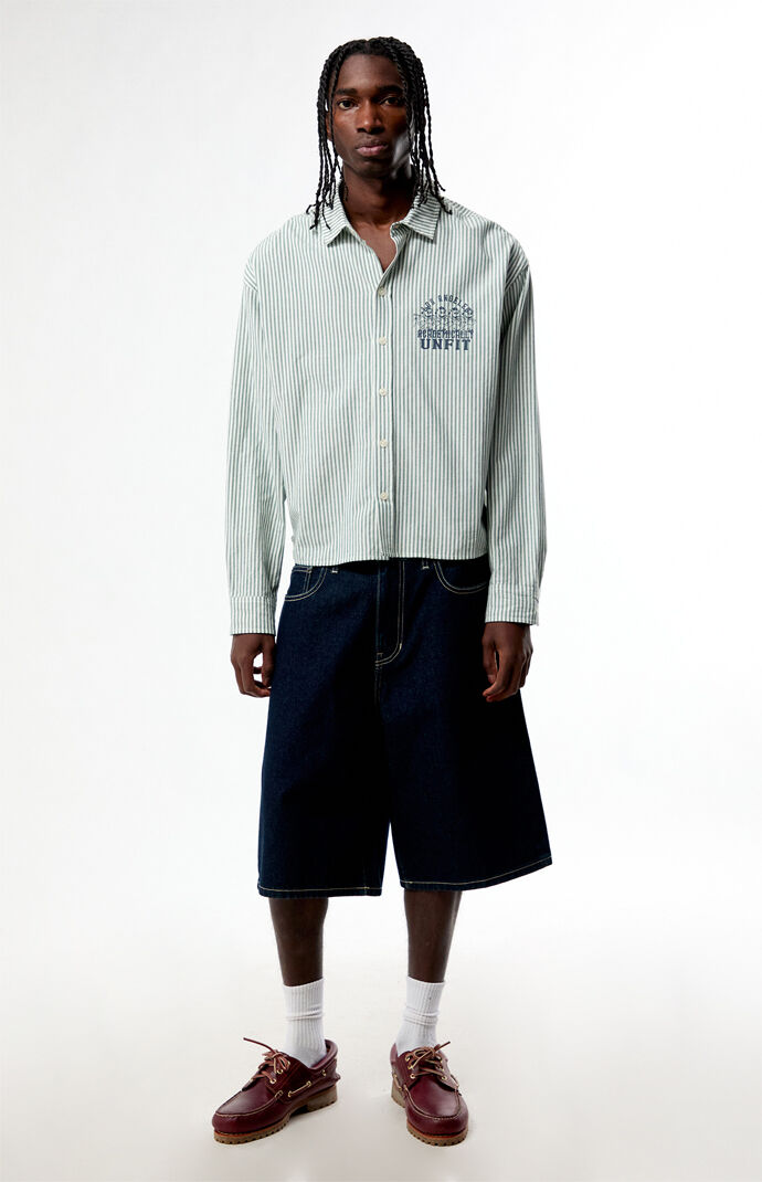 Pacsun Academy Striped Long Sleeve Shirt