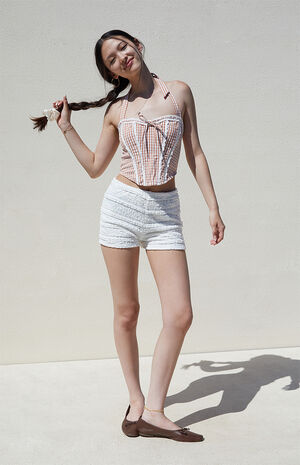 June Gingham Halter Corset image number 4