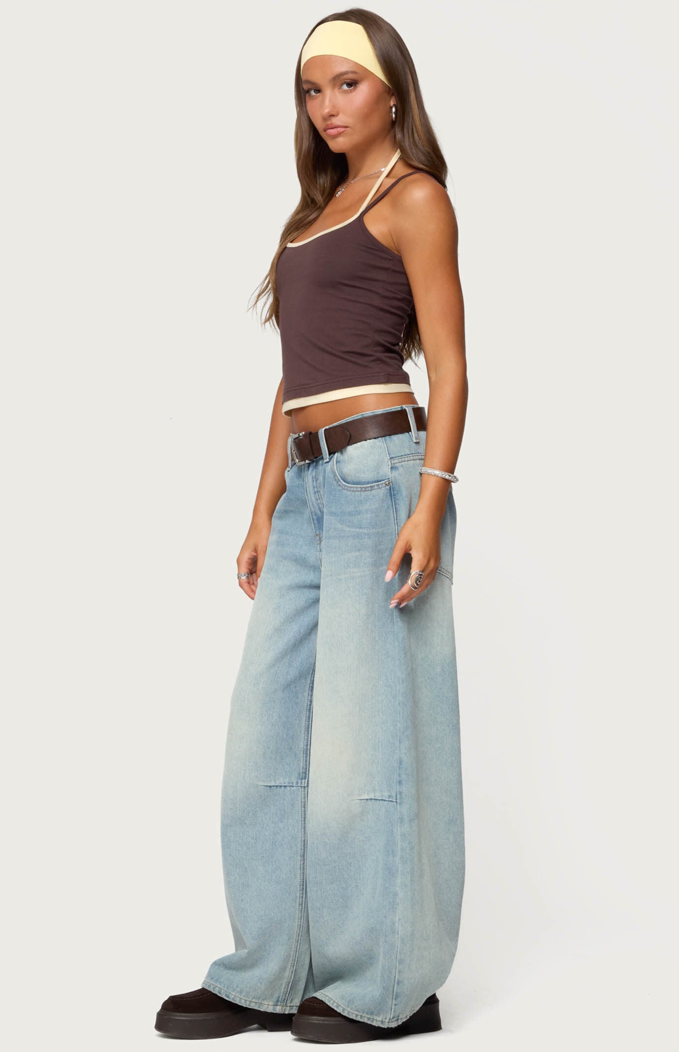 Edikted Roya Layered Halter Tank Top | Pacsun