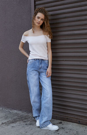 Pink Off-The-Shoulder Top image number 4