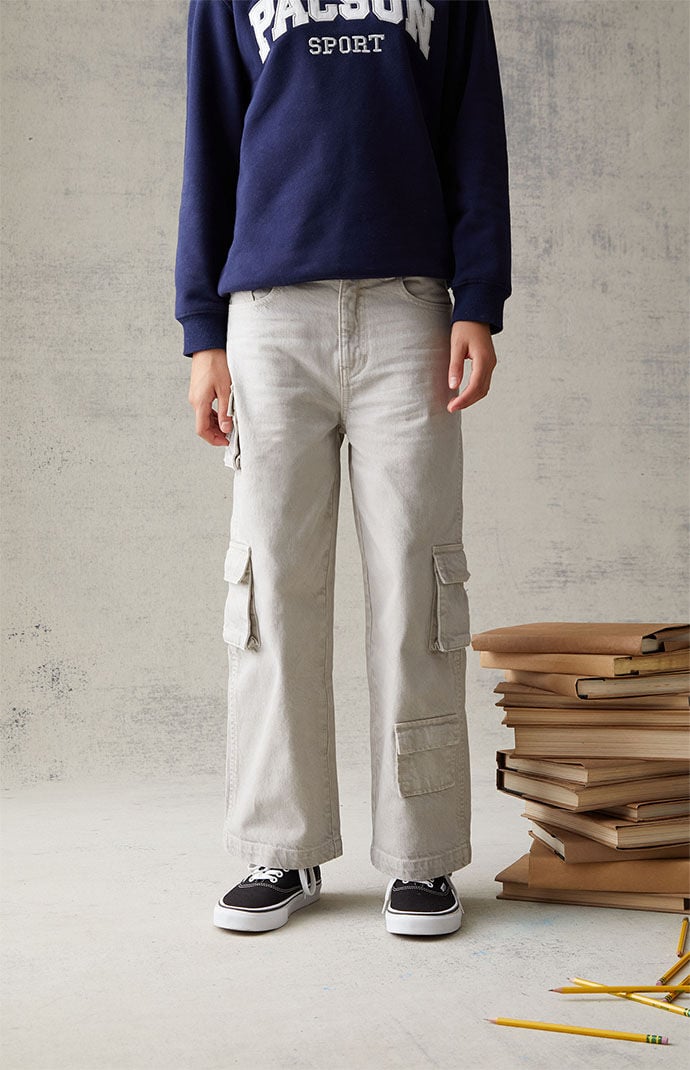 Pacsun off 2025 white cargo pants