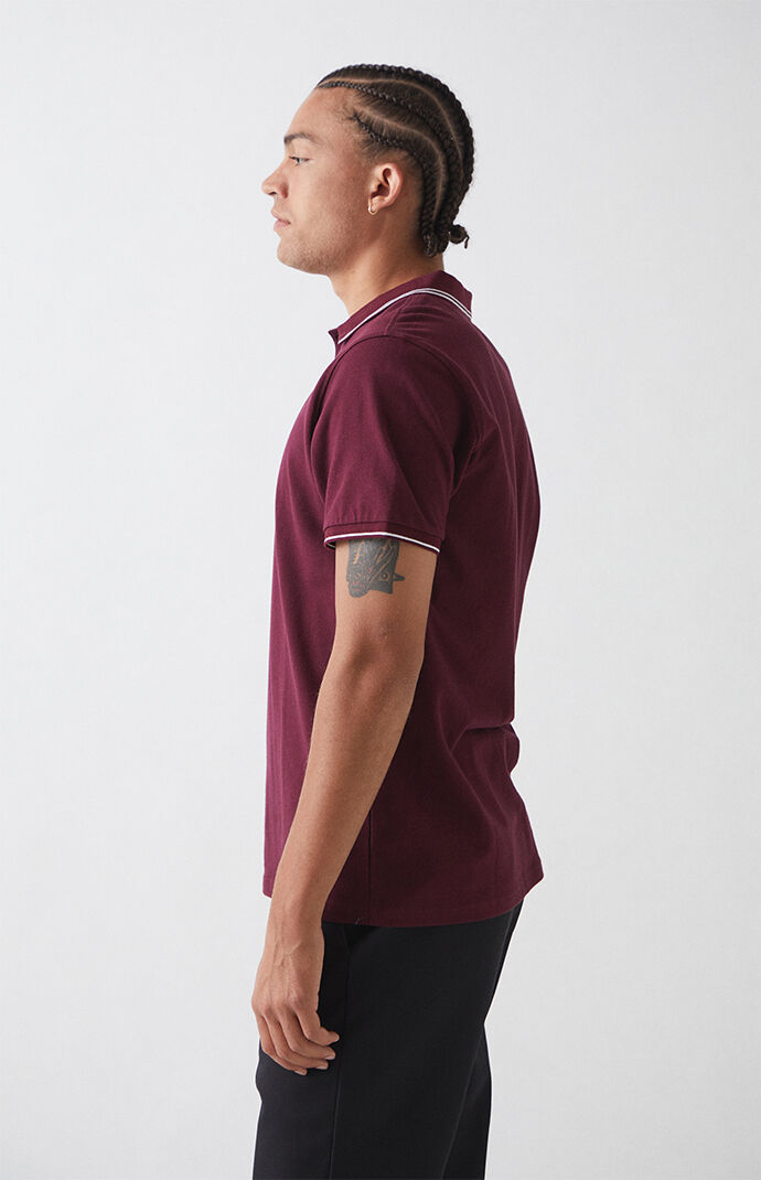 Pique Stripe Polo Shirt