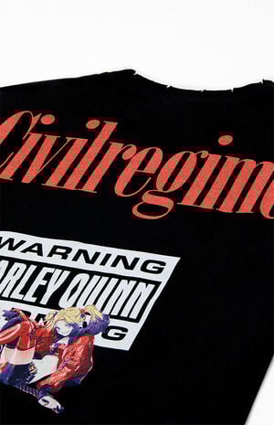 Harley Quinn Rose 199X Oversized T-Shirt image number 4