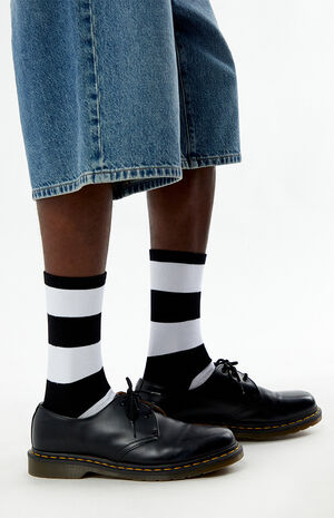 Striped Hamburglar Crew Socks image number 2