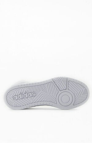 Women's White Hoops 3.0 Mid Classic Sneakers image number 4