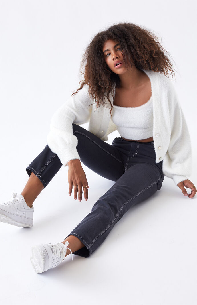 kendall and kylie fuzzy cardigan