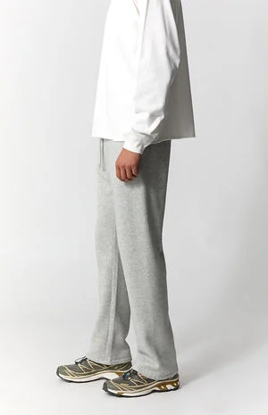 Gray Johnny Fleece Straight Sweatpants image number 3