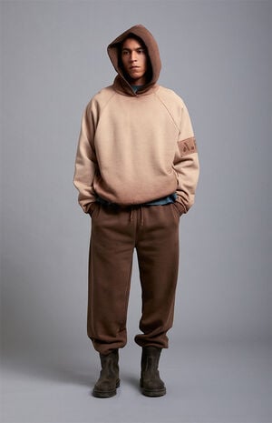 Brown Heavyweight Fleece Jogger Sweatpants image number 4
