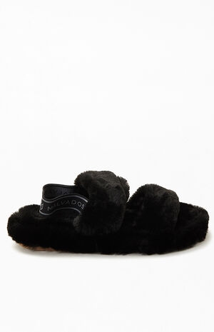 Women's Nite Fuzzy Slide Sandals image number 2