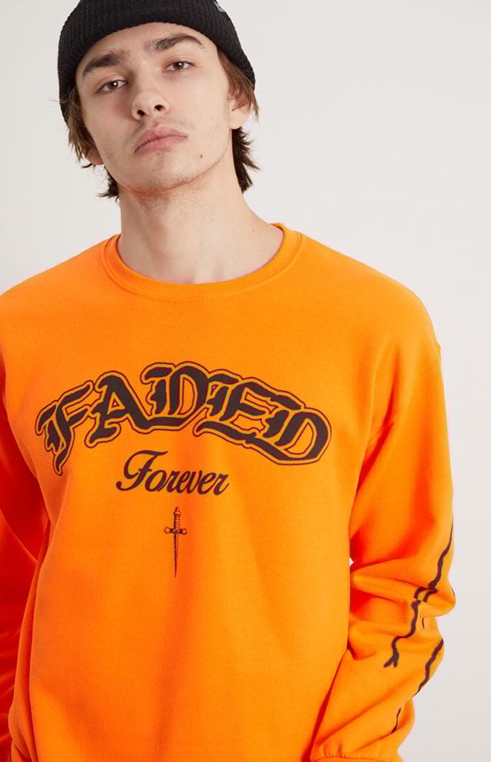 Faded crewneck sweatshirt cheap