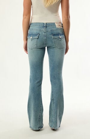 Joey Mid Rise Flap Flare Jeans image number 4