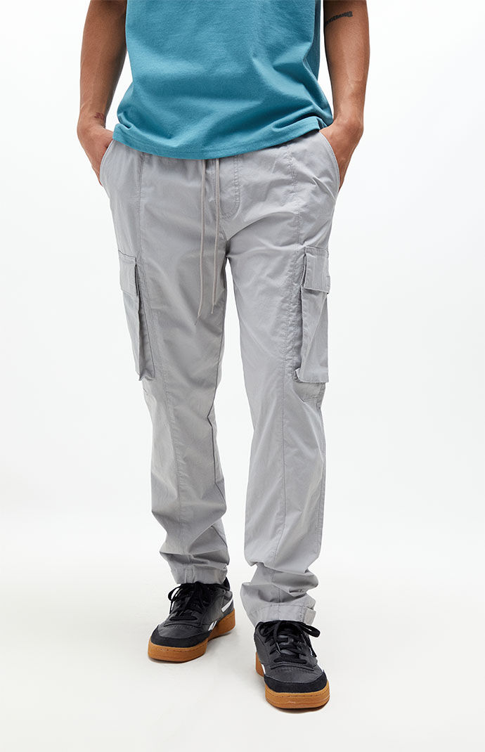 Eco Gray Slim Cargo Pants