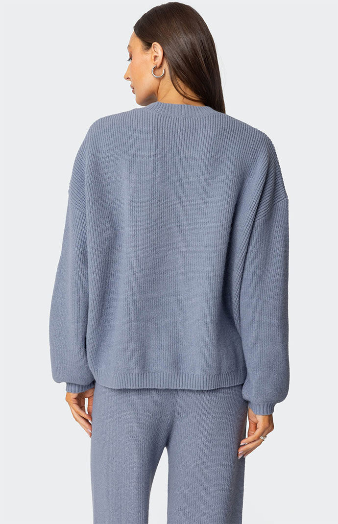 Edikted Kris Ribbed Knit Zip Up Sweater | PacSun