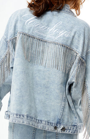 NFL Wild Collective x PacSun Dallas Cowboys Denim Jacket image number 2