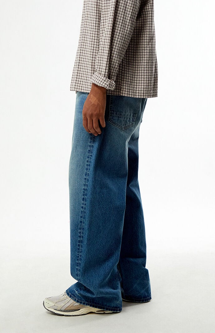 Pacsun Blake Extreme Baggy Jeans Ripped Medium Blue