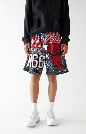 Mitchell & Ness Jumbotron 2.0 Sublimated Shorts Chicago Bulls