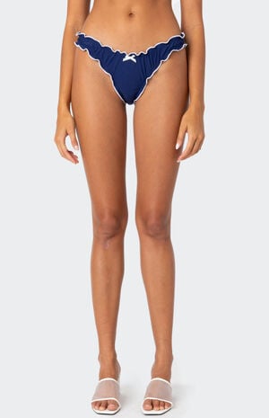 Golden Ruffle Edge Bikini Bottom image number 2