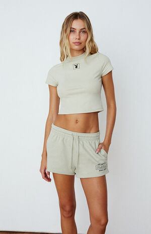 By PacSun Property Of Playboy Ease Sweat Shorts image number 1