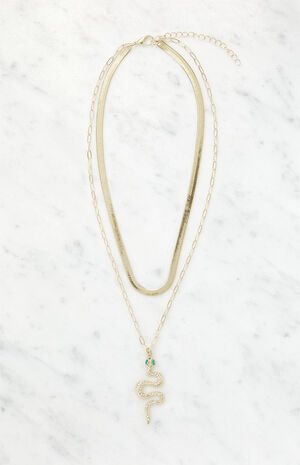 Snake Charmer Layered Necklace image number 3