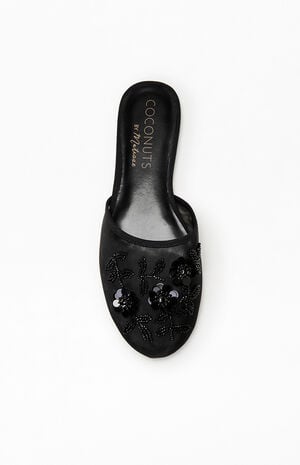 Women's Black Maven Mesh Mules image number 5