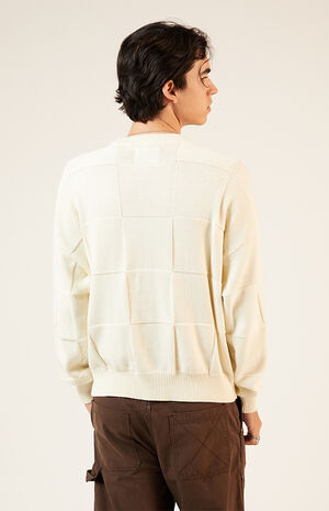 Tonal Checkerboard Jacquard Sweater image number 3