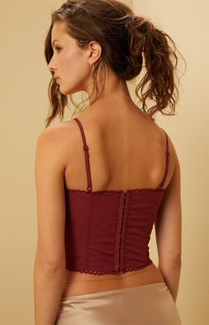 Love Language Lace-Up Tank Top image number 4