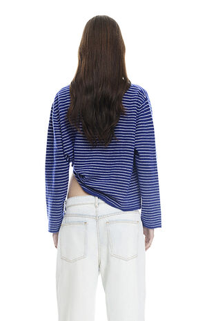 Mayfair Striped Jersey Long Sleeve Top image number 3