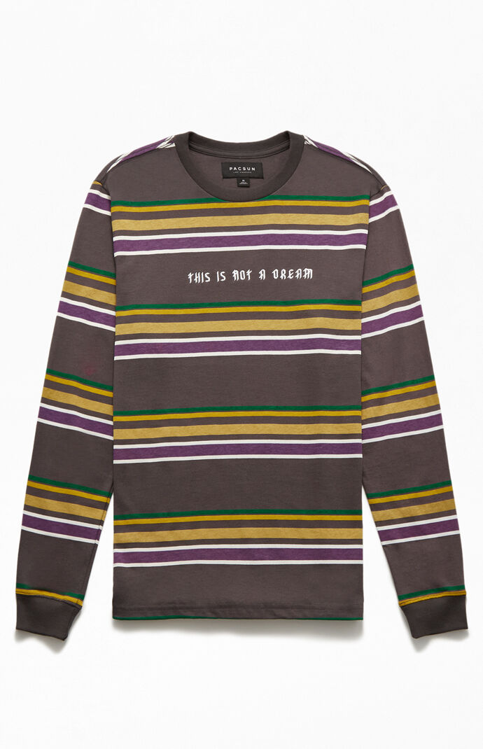 Not A Dream Long Sleeve Striped T-Shirt