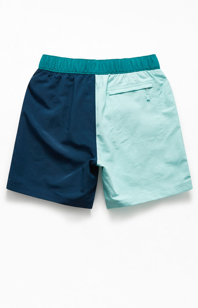 Green & Navy Class V 9" Pull-On Swim Trunks