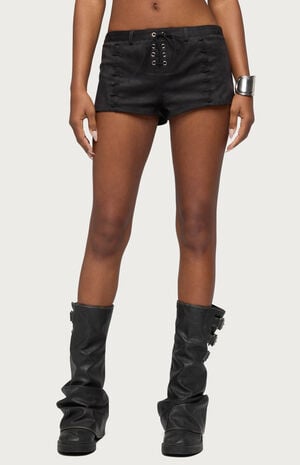 Sloane Faux Suede Micro Shorts image number 1