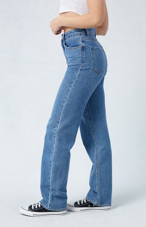 Medium Blue '90s Boyfriend Jeans image number 2