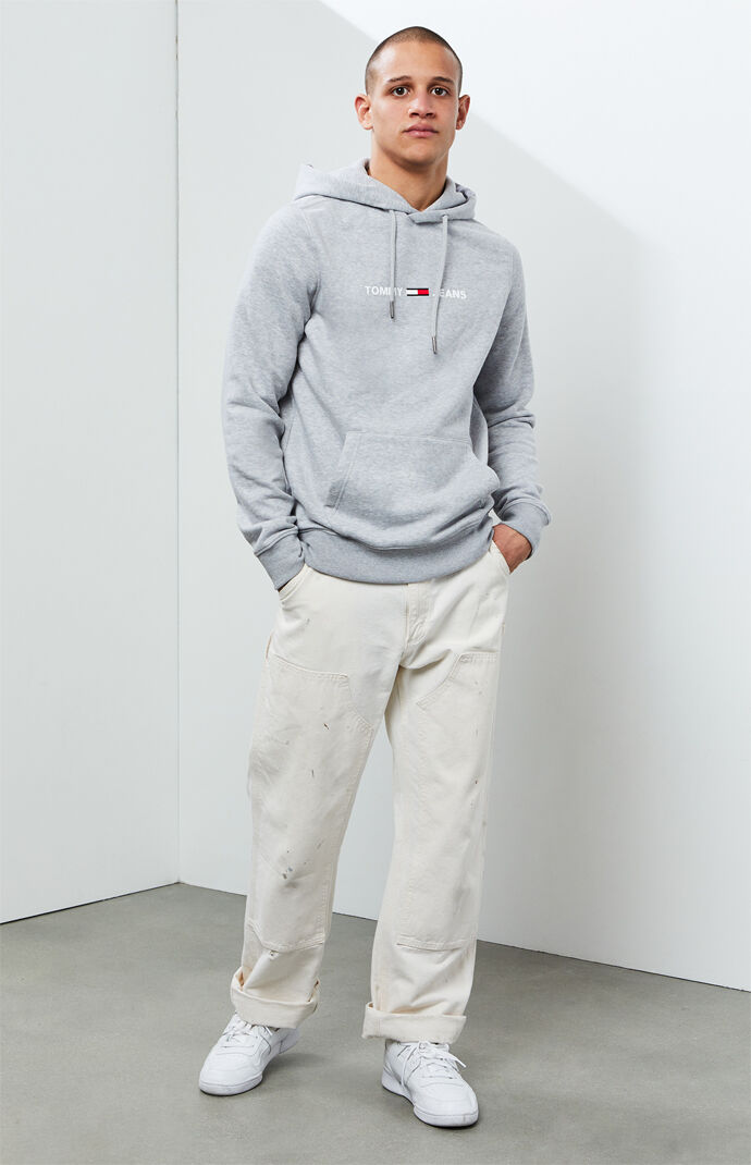 Heather Gray Logo Hoodie