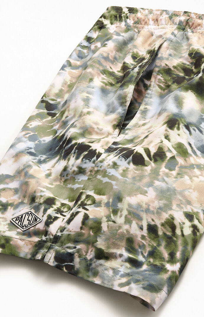 Spiral Dye Effect 17" Swim Trunks