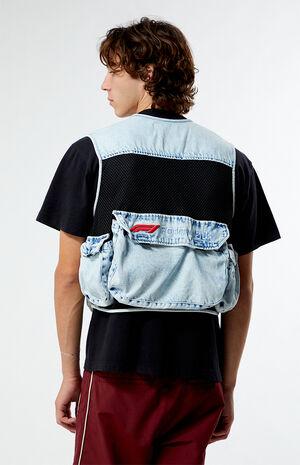 x PacSun Control Denim Cargo Vest image number 4