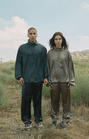 Eco Charmeuse Half-Zip Jacket image number 1