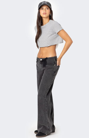 Stripey Cropped T-Shirt image number 5