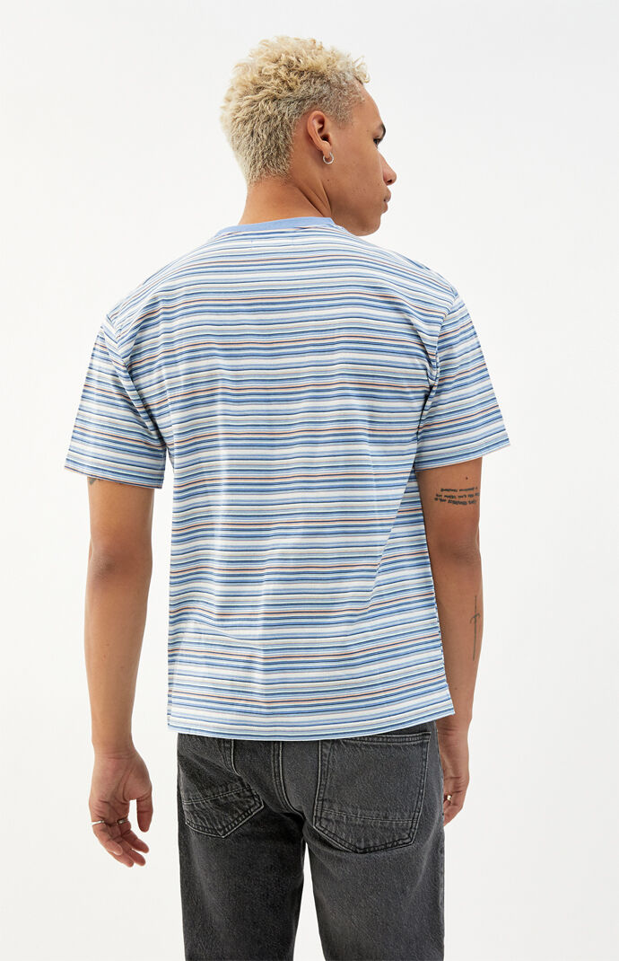 August Knits Striped Short Sleeve T-Shirt