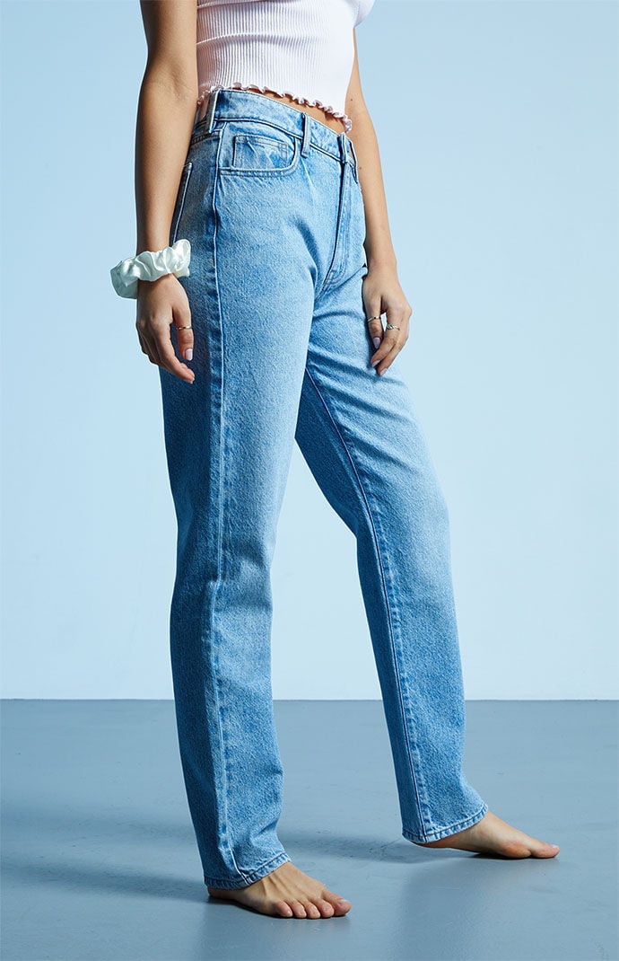 PacSun Eco Medium Blue Mom Jeans | PacSun
