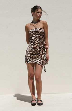 Leopard Cinched Mini Dress image number 4