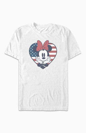 Minnie Mouse Floral Flag T-Shirt image number 1