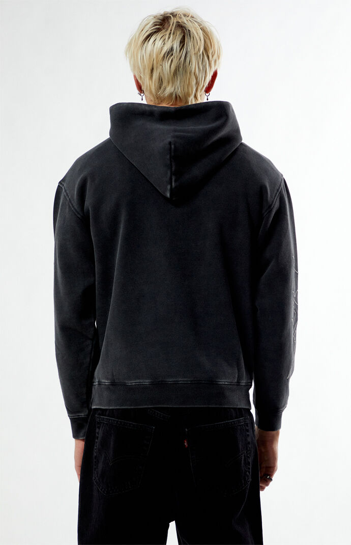 本物の Nightlab PacSun | Hoodie Gym Washed Black トップス
