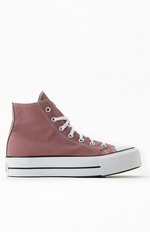 Converse Blush Chuck Taylor All Star High Top Platform Sneakers | Dulles Town Center Converse Blush Chuck Taylor All Star High Top Platform Sneakers | Dulles Town Center