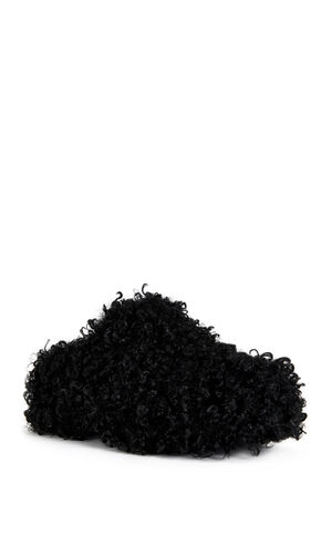 Women's Darwinpoodle Black Platform Clogs image number 2