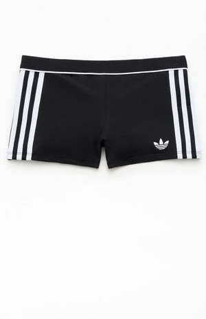 Active Heather Grey 3-Stripes Biker Shorts image number 1