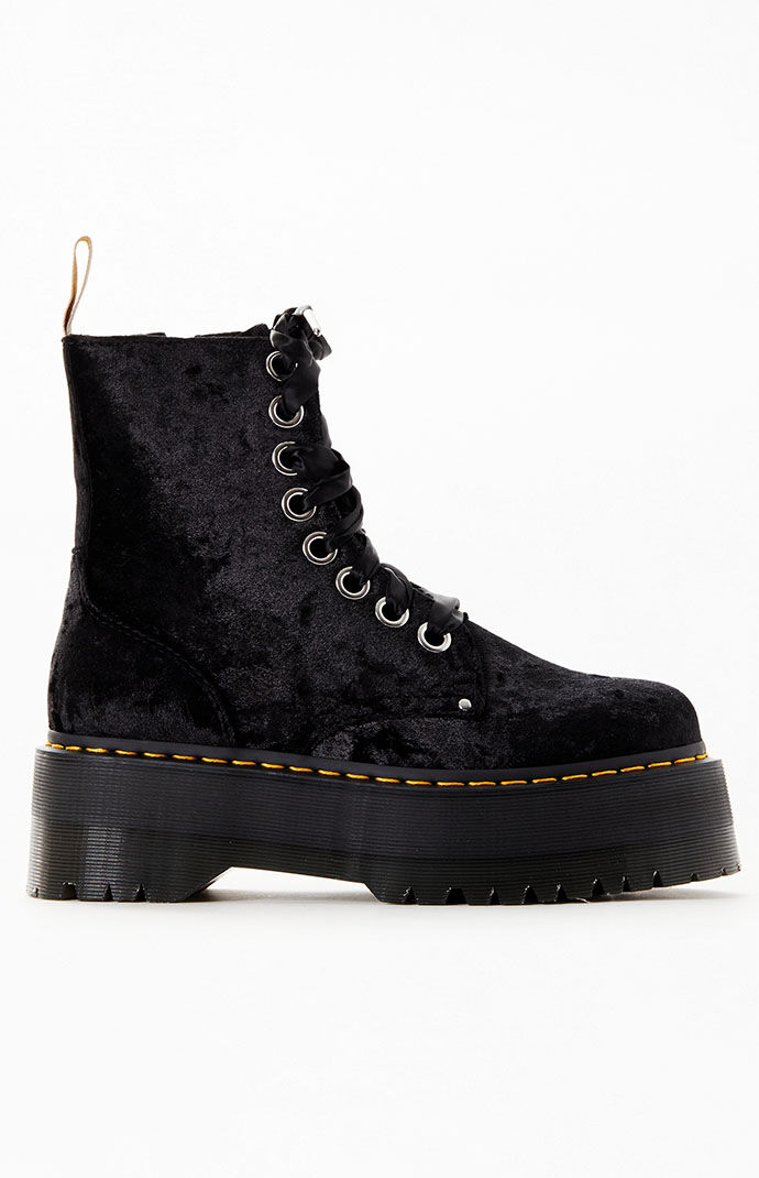 Dr Martens Women s Jadon Max Crushed Velvet Boots PacSun