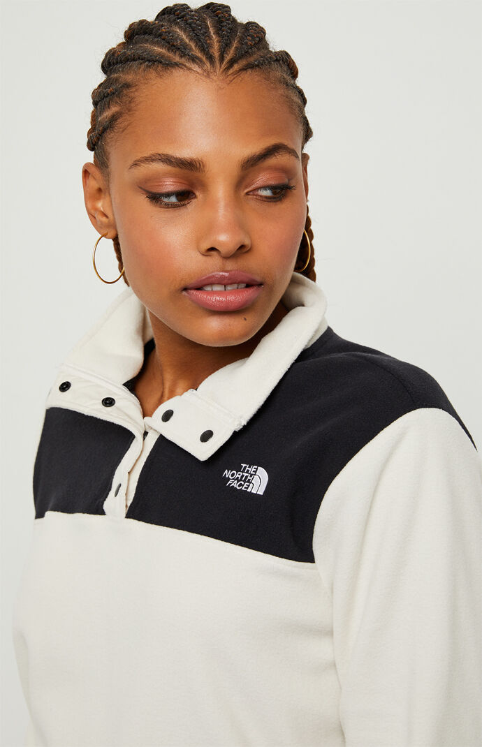 Glacier Snap-Neck Pullover Sweatshirt