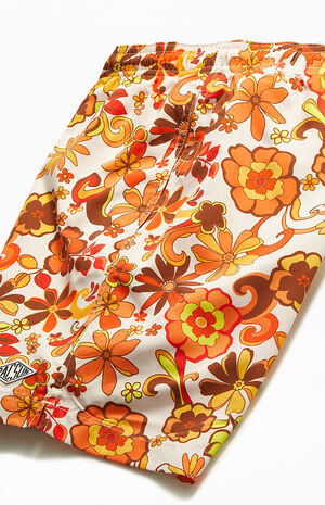 '60s Floral 17" Swim Trunks image number 4