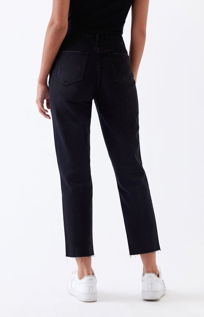 Pacsun black sale rose mom jeans